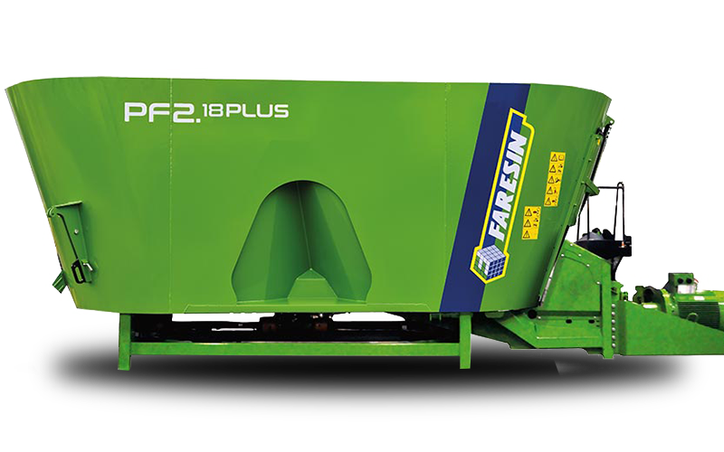 zelený kŕmny voz stacionárny PF 2 Plus, faresin