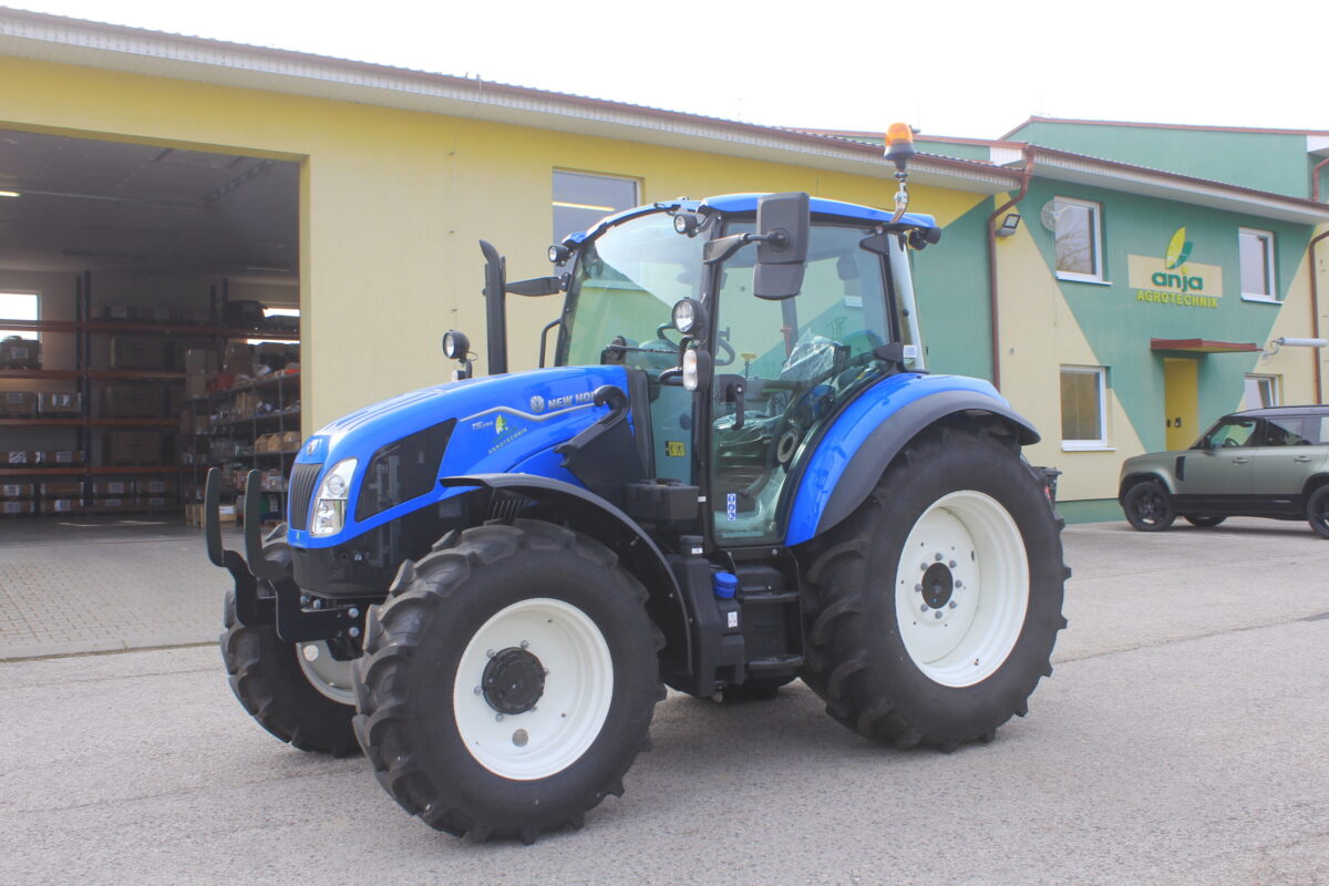 modrý traktor New Hollansd T5.100 DC
